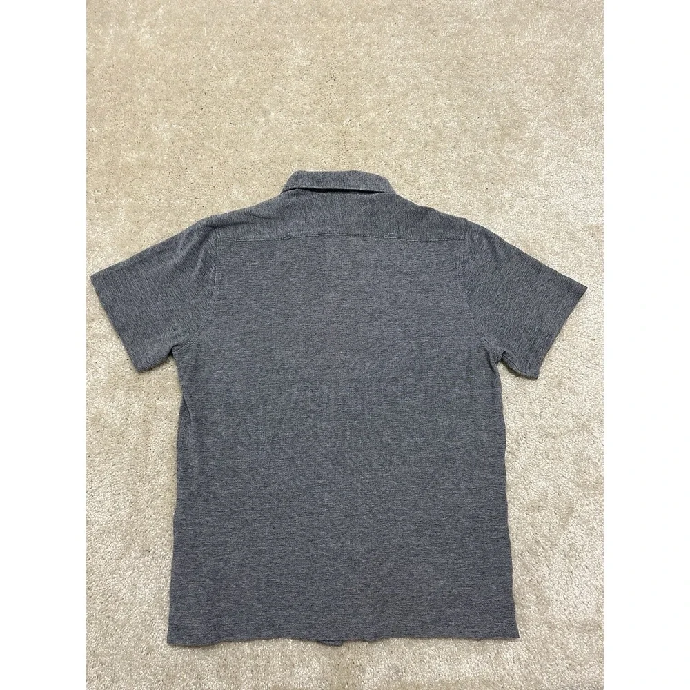 Bugatchi Polo Shirt Mens Large Gray Preppy Lightweight - Picture 2 of 6